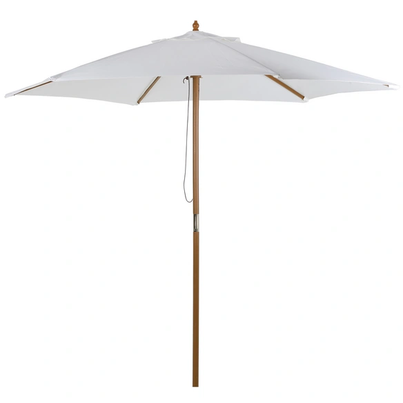 Sonnenschirm, Höhe: 230 cm, cremefarben