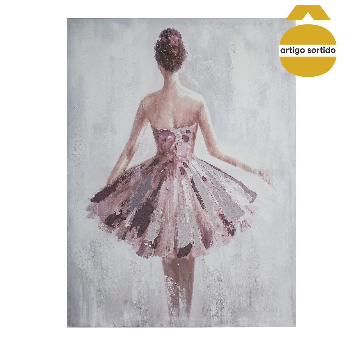 Quadro decorativo bailarina 78x58cm