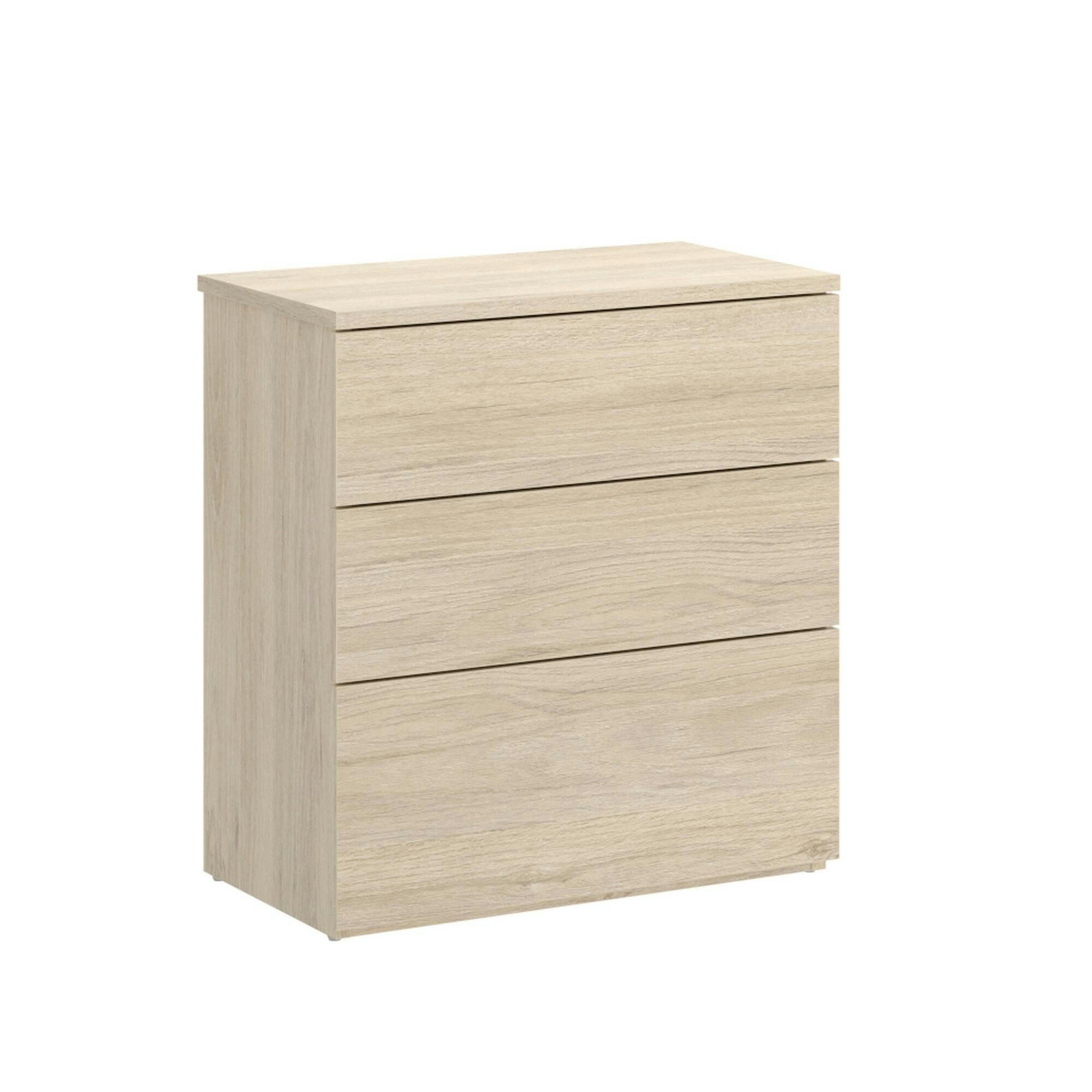 DLUCION - Meuble de chevet effet bois chêne
