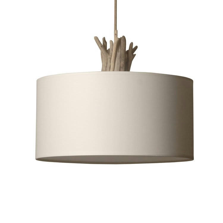 FAGOT - Suspension en bois recyclé blanc