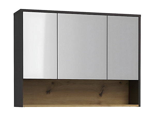 Armoire murale de salle de bain anthracite - 100 cm - YANGRA