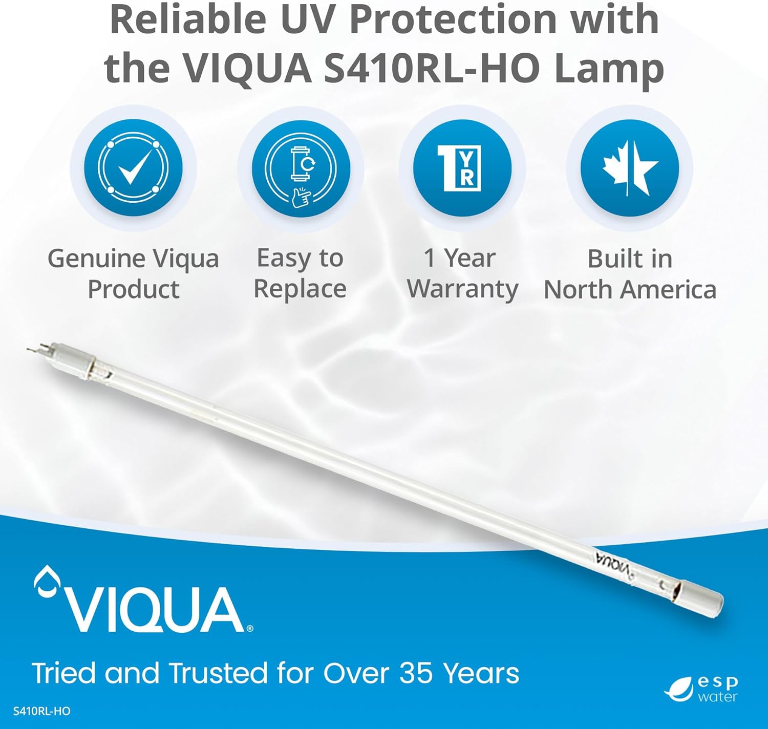 Viqua S410RL-HO Replacement UV Lamp VH410 System