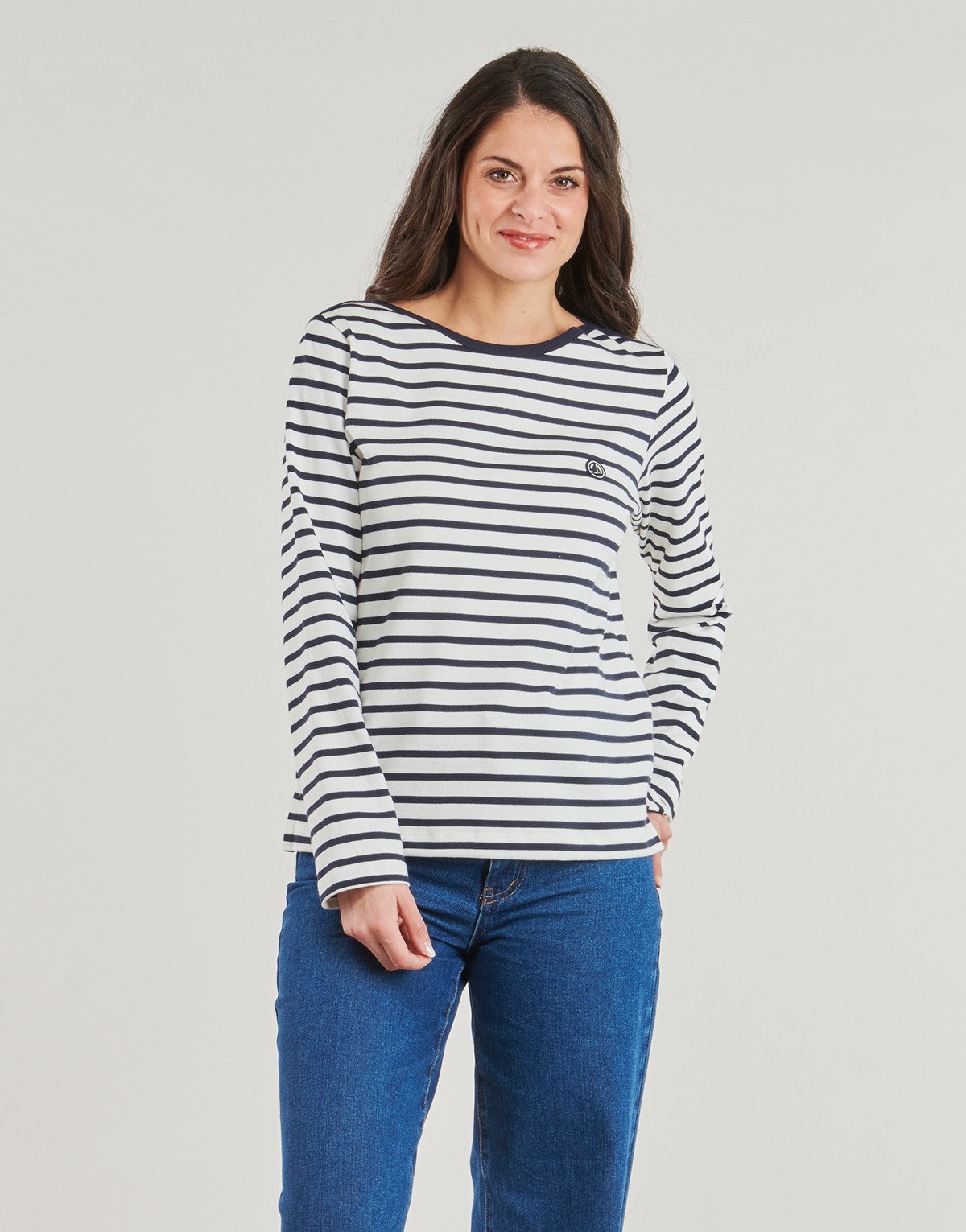 Petit Bateau - BABYLONE - Marine / White