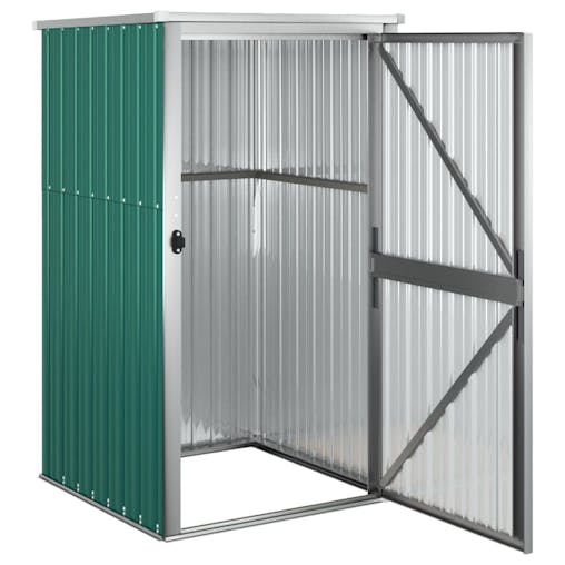 NNEVL Garden Tool Shed Green 88x89x161 cm Galvanised Steel