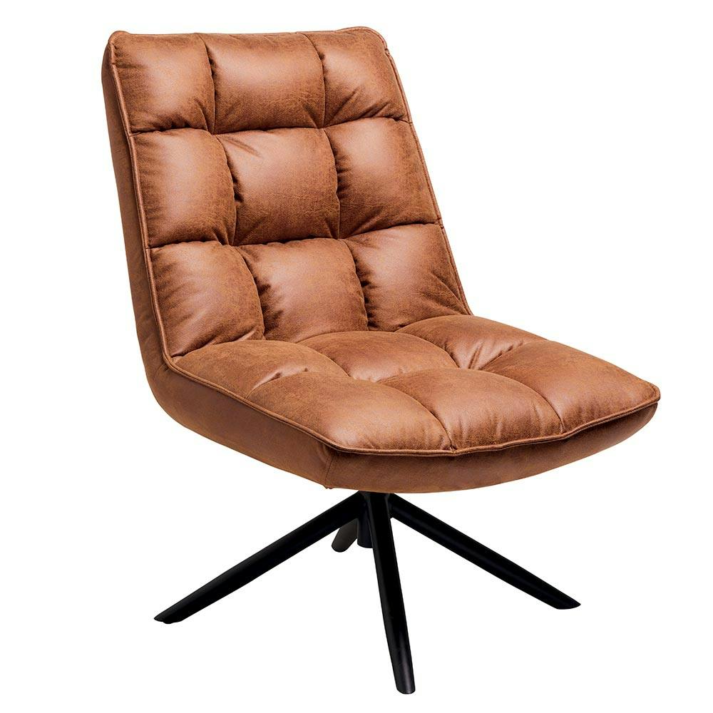 Fauteuil pivotant camel - confort salon KERALA