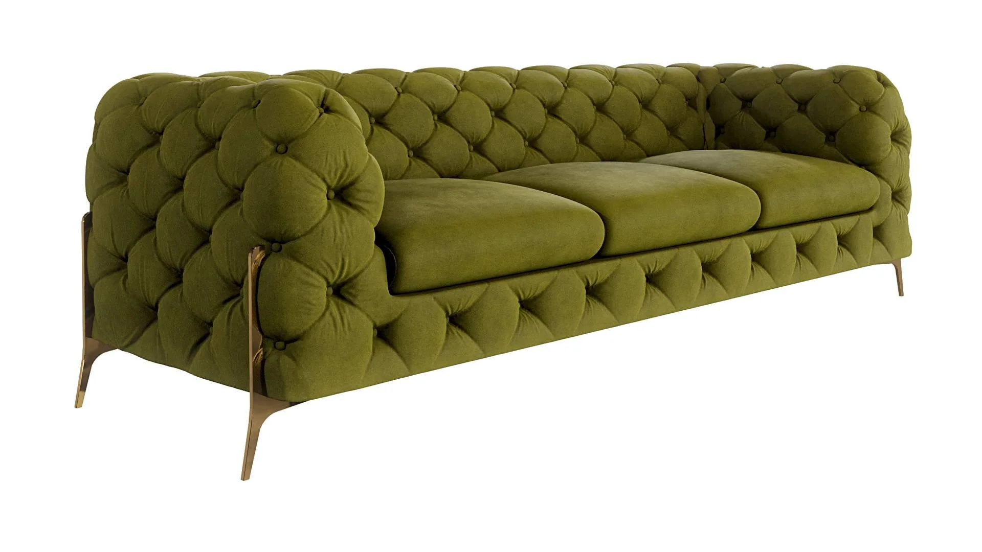 3-zitsbank Chelsea velvet
