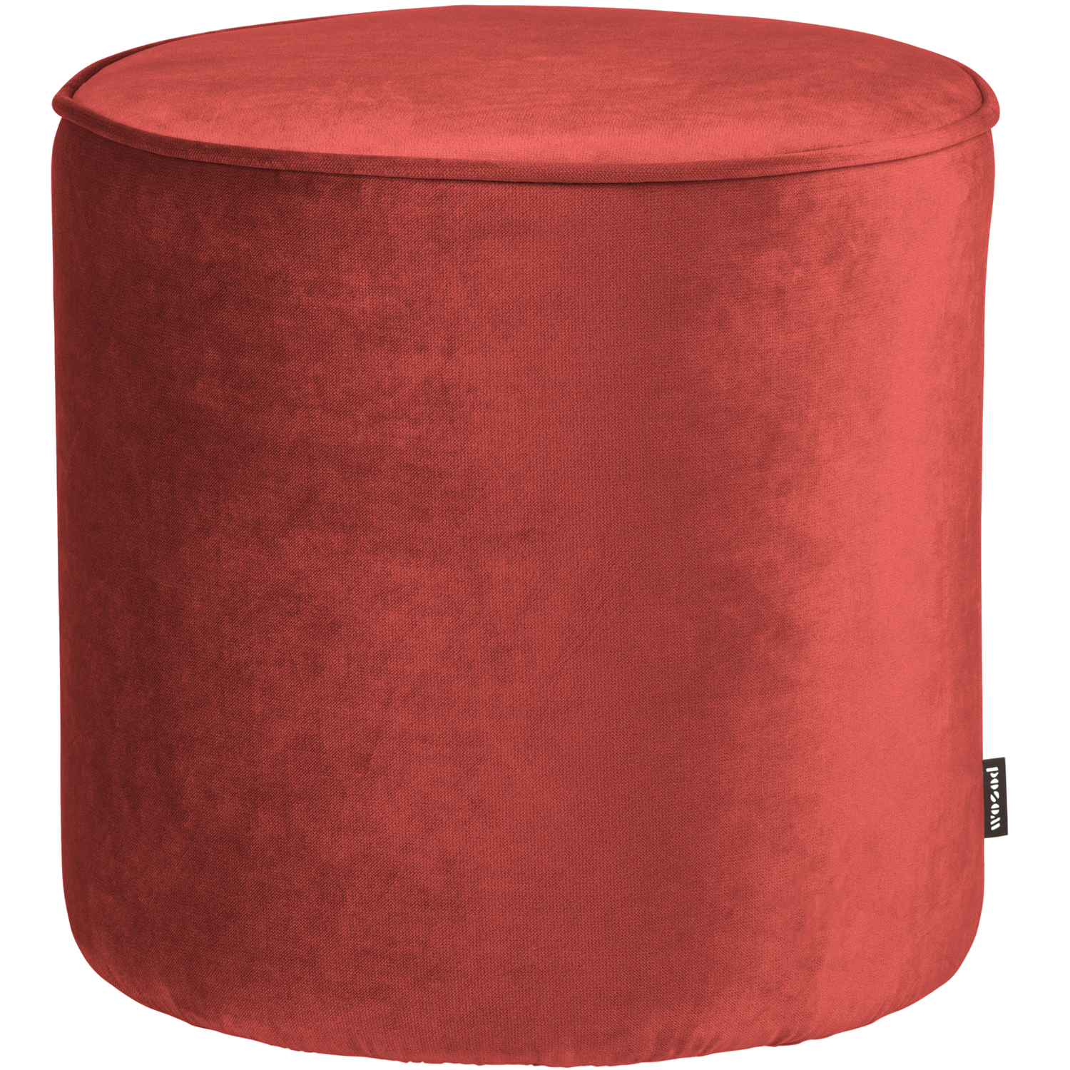 WOOOD poef hoog Sara - Velvet - Raspberry - 46xØ46cm