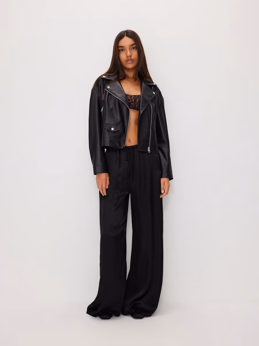 Faux Leather Biker Jacket