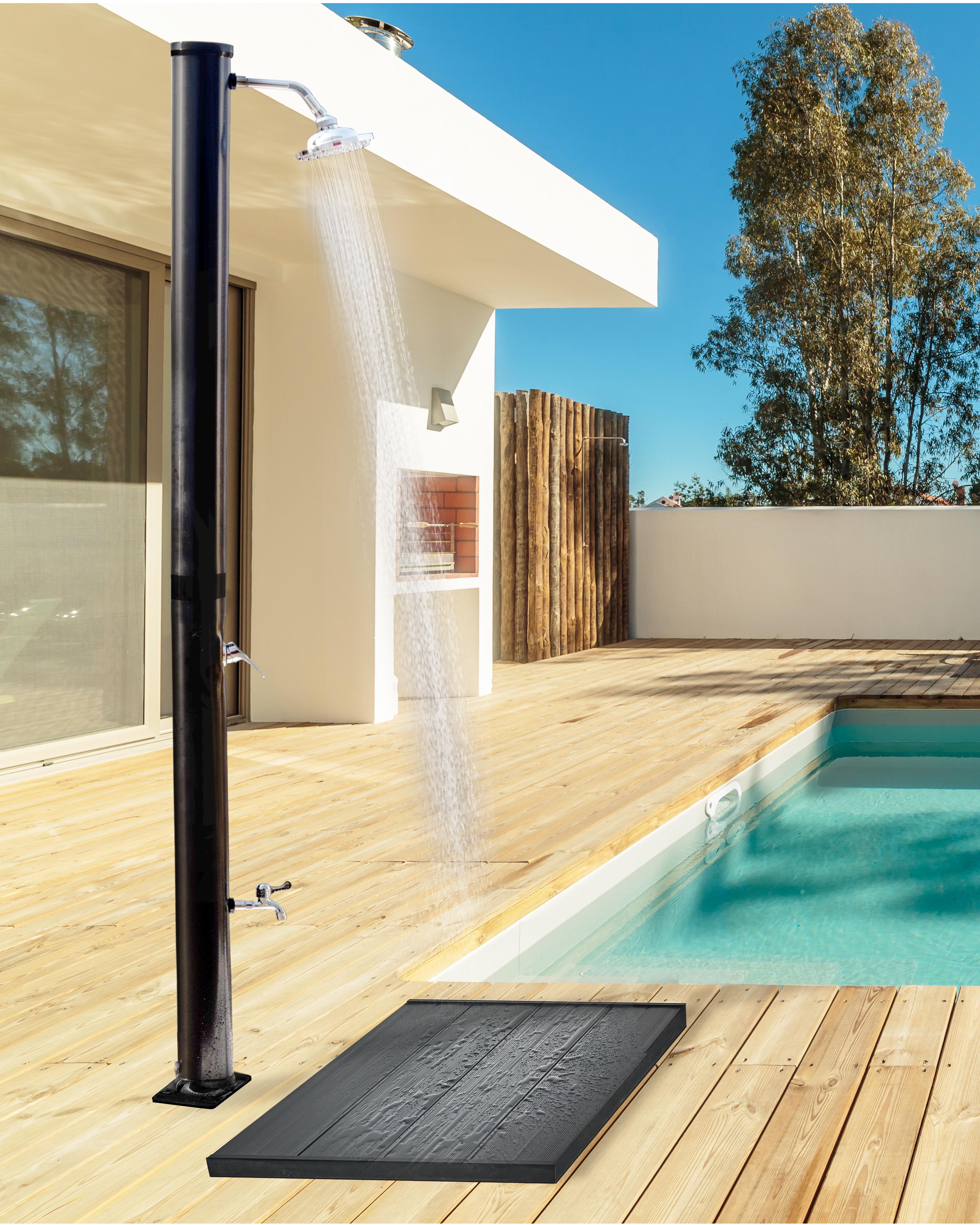 Freestanding Outdoor Solar Shower ELQUI Black