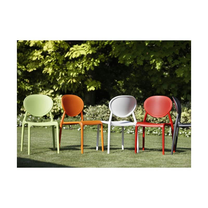 GIO - Chaise design en plastique blanc