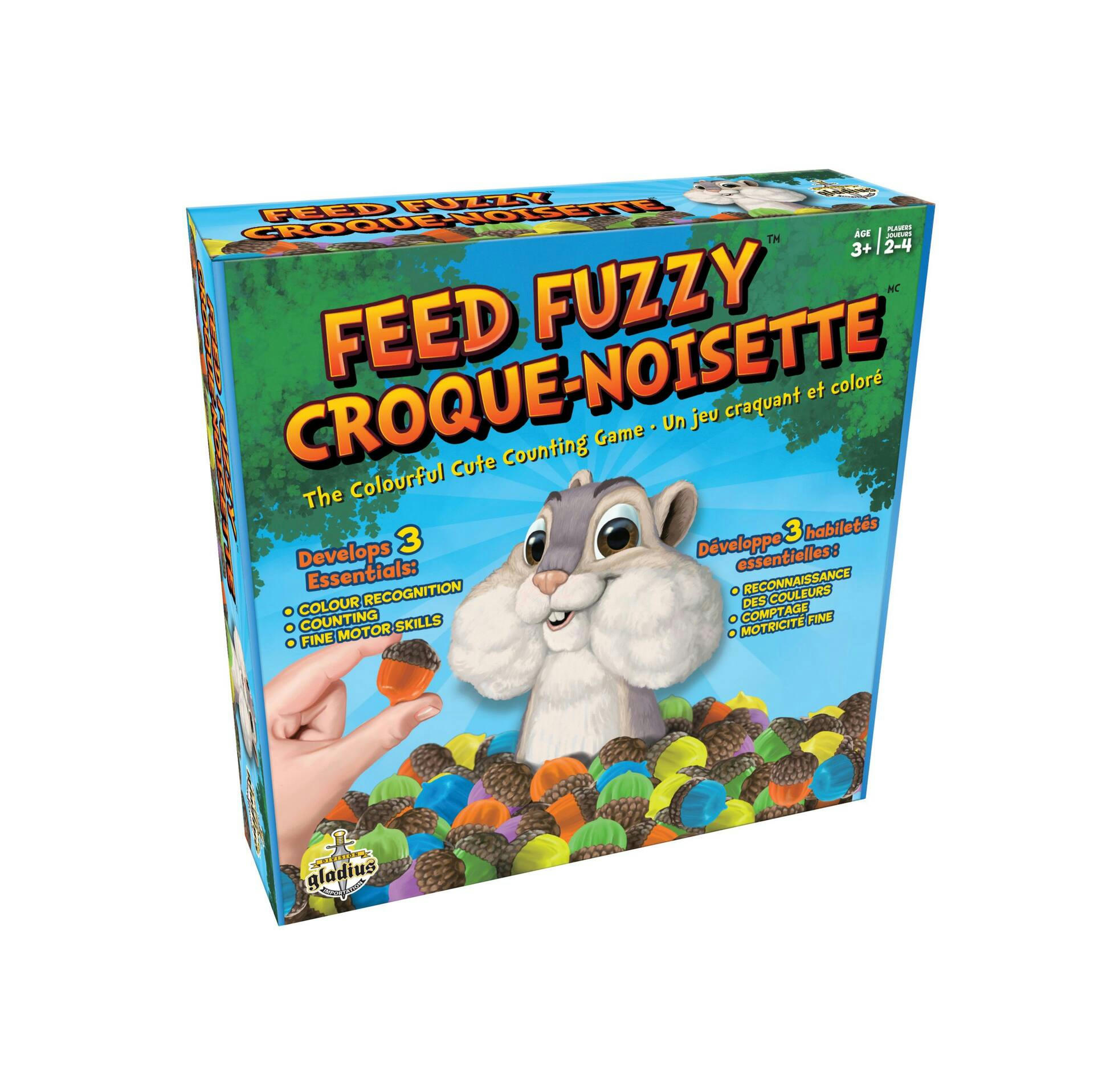 Feed Fuzzy Colourful Counting Game, Bilingual, Ages 3+