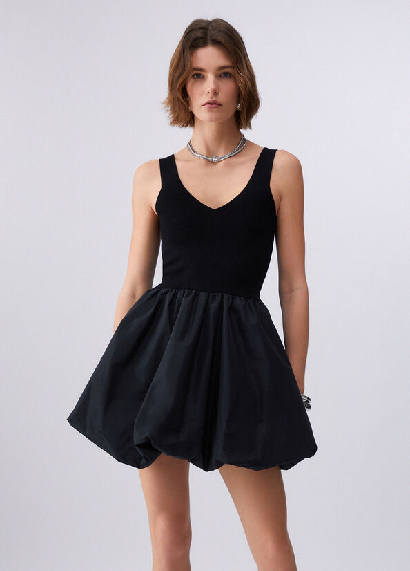 Abito corto in taffet&agrave;