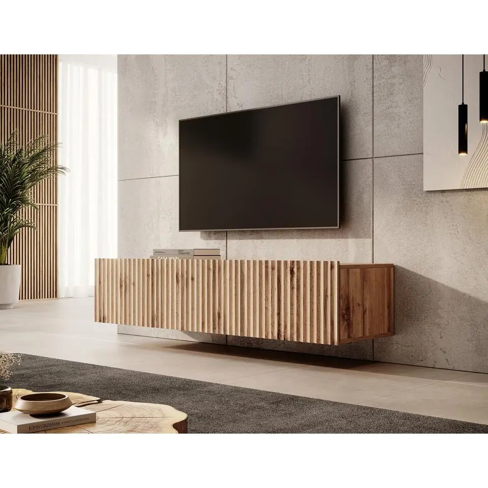 Meubella - TV-Meubel Pepinos - Eiken - 150 cm