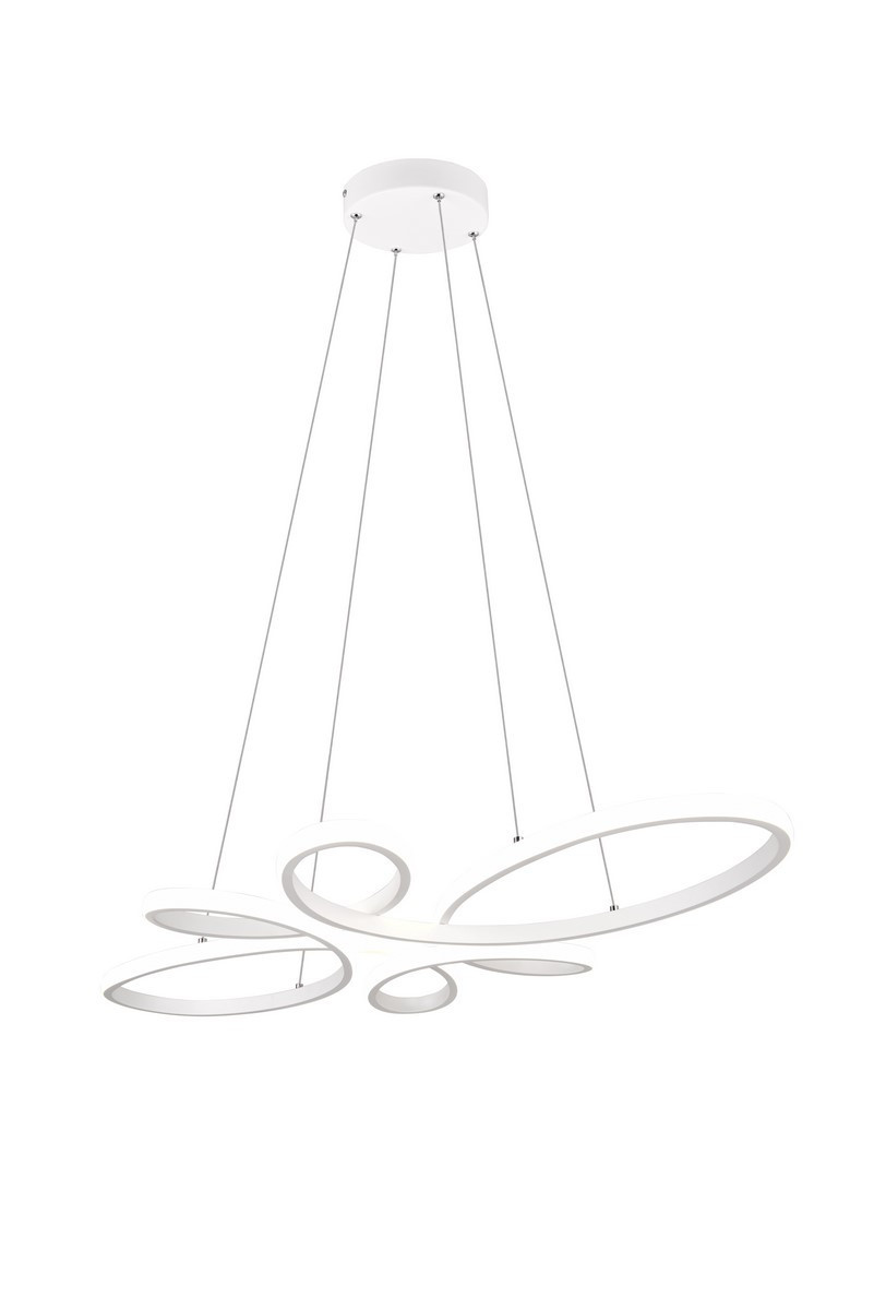 Lampa wisząca FLY biała LED 1x32W Neutralna biel 3900lm Trio