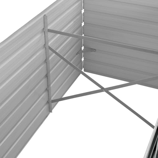 NNEVL Garden Raised Bed Anthracite 320x80x45 cm Galvanised Steel