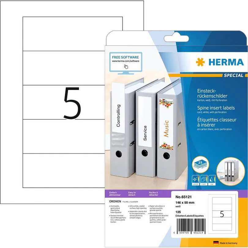 Etiketten 25er-Set Herma