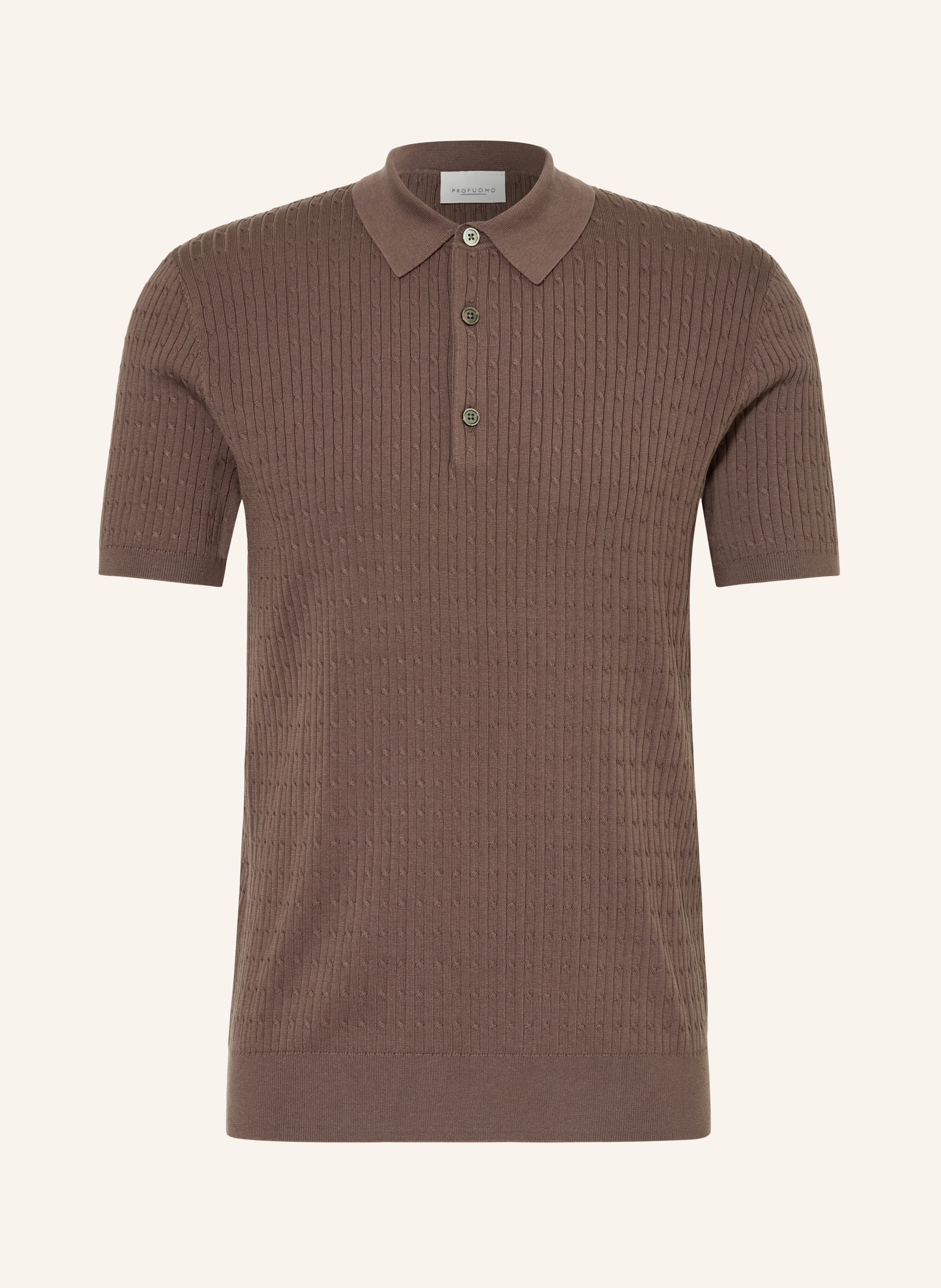 PROFUOMO Strick-Poloshirt
