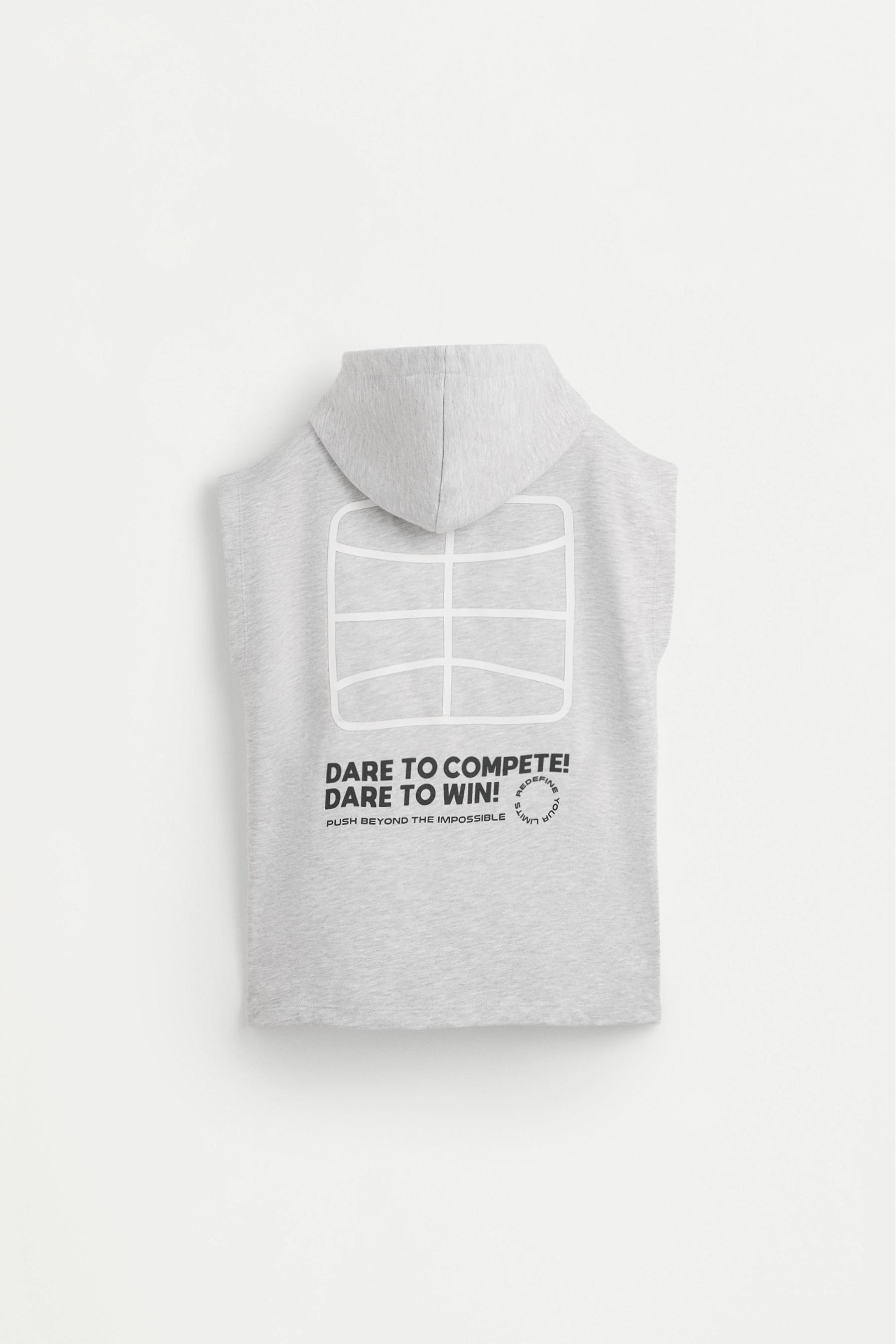 Sudadera capucha sin mangas