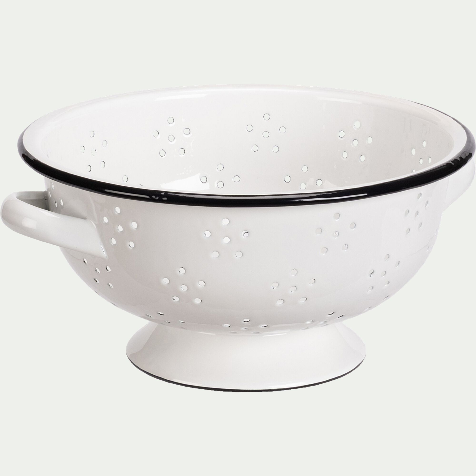 CIGOGNE - Passoire en acier D22cm - blanc