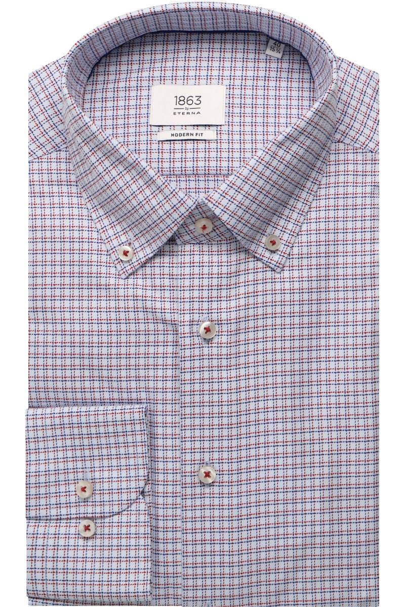 ETERNA 1863 Modern Fit Hemd rot, Kariert