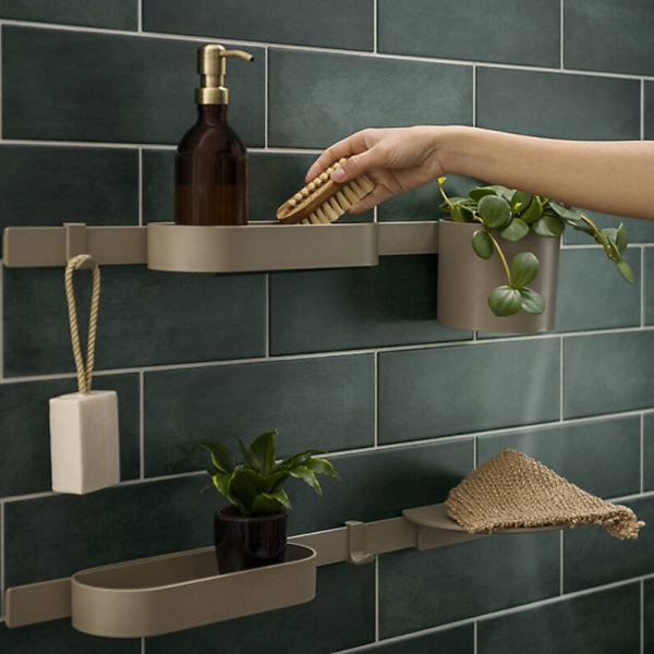 Lot de 2 Crochets HANSGROHE Wallstoris Planet Edition Sable