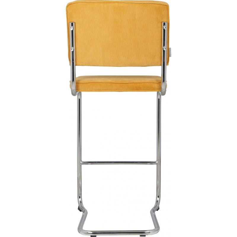 KINK - Tabouret design en tissu jaune