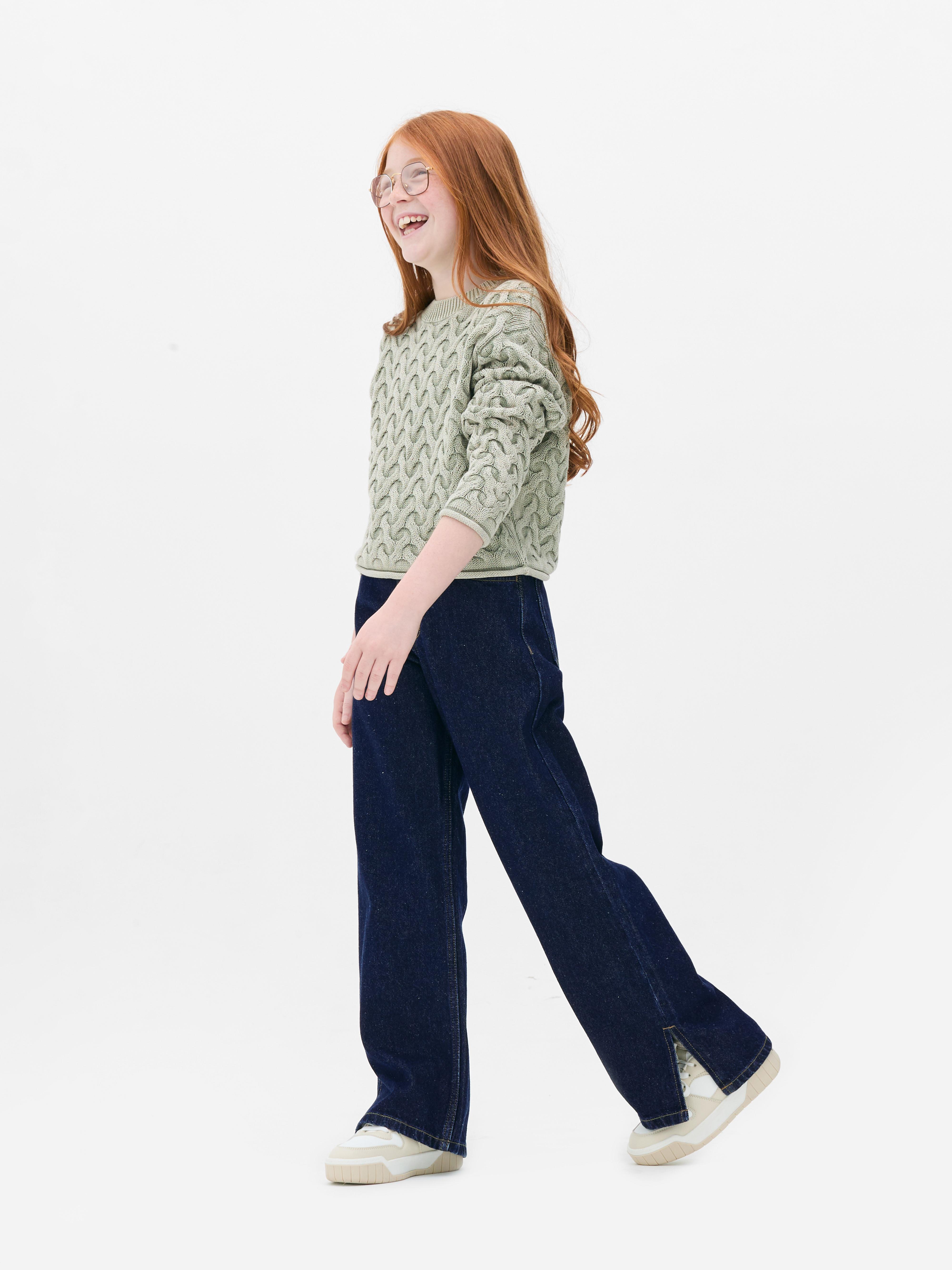 7-15yrs | Wide Leg Jeans