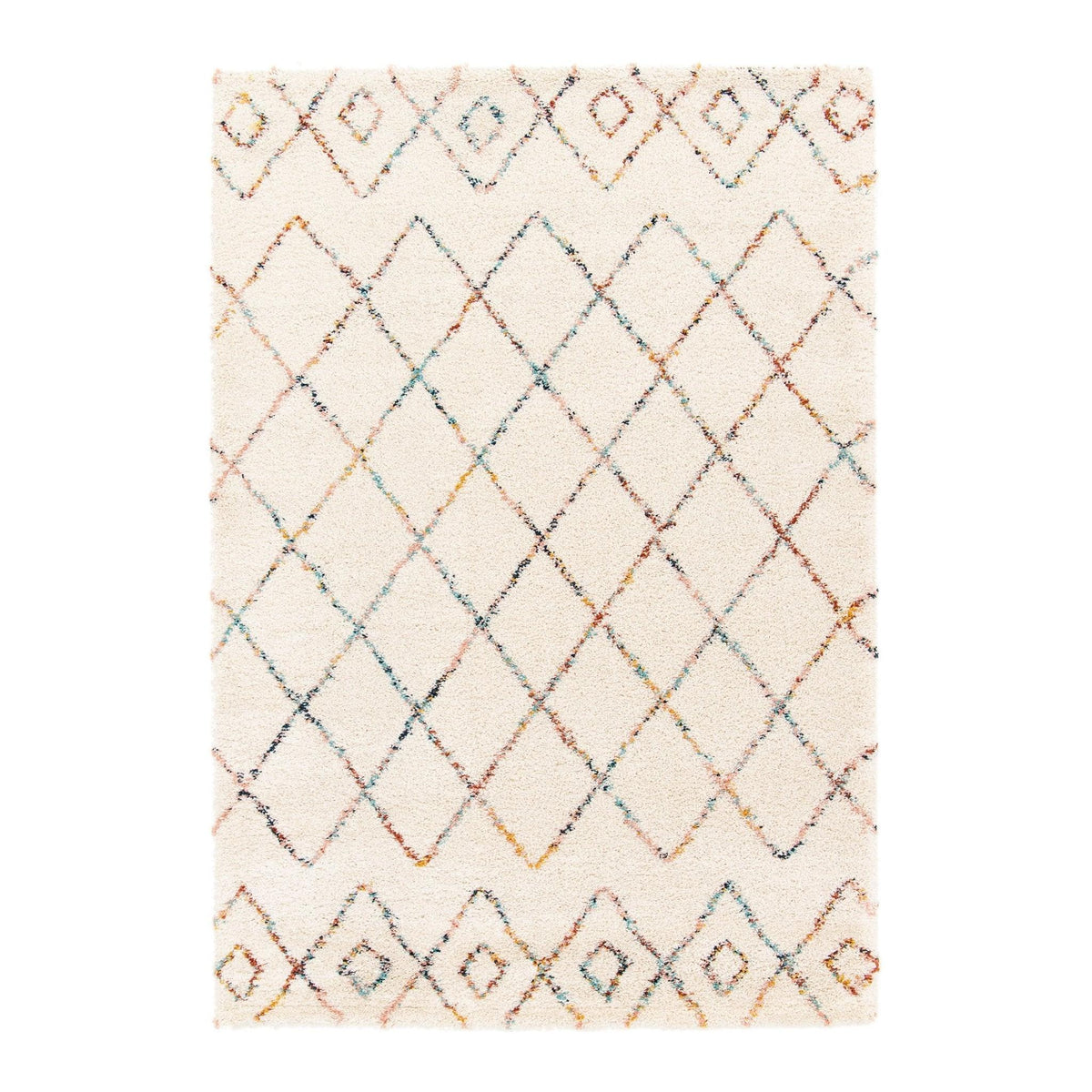 AFK Living vloerkleed Harlequin - shaggy - beige - 80 x 150 cm