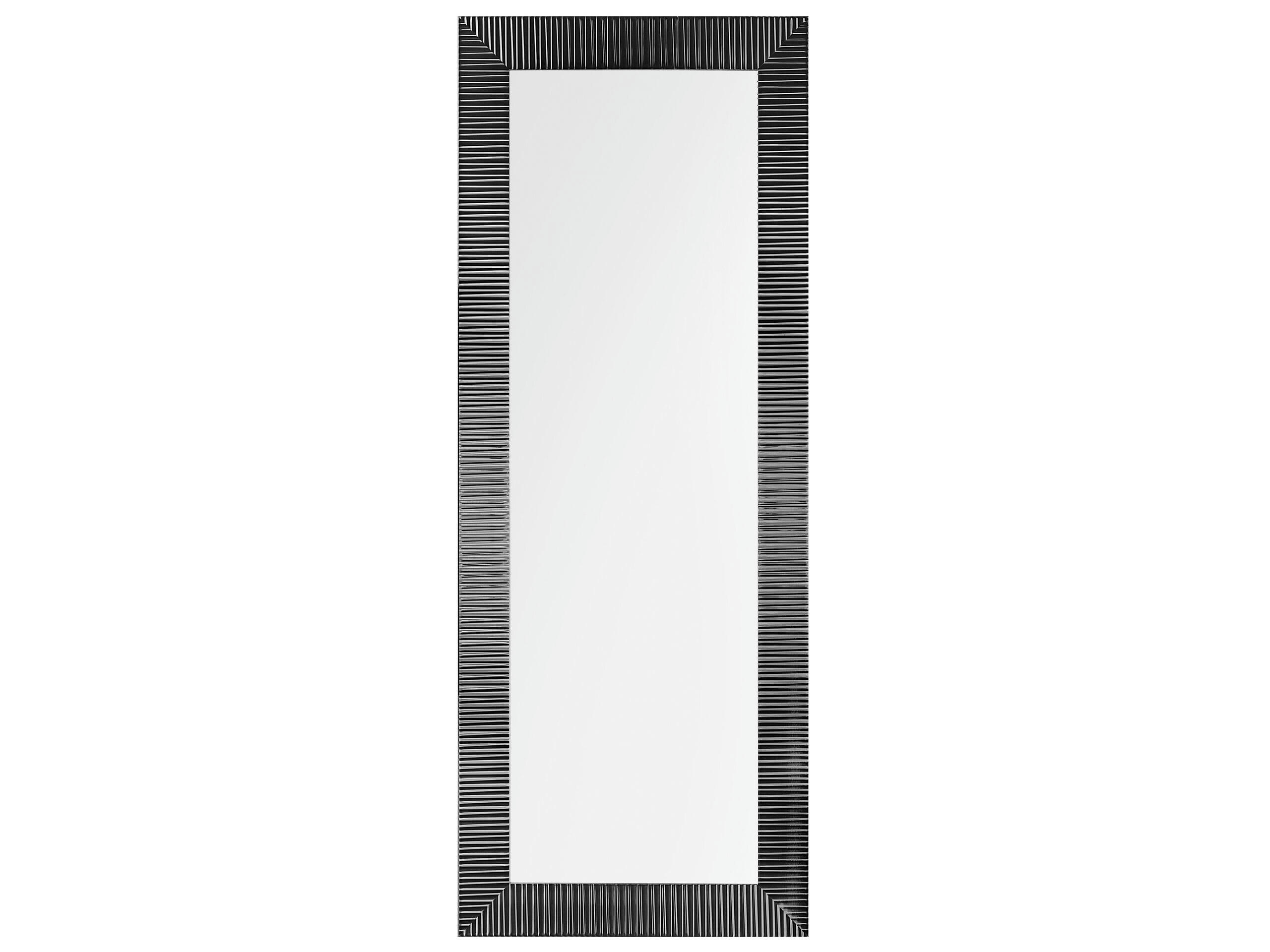 DRAVEIL - Miroir en matériaux synthétiques noir 130x50