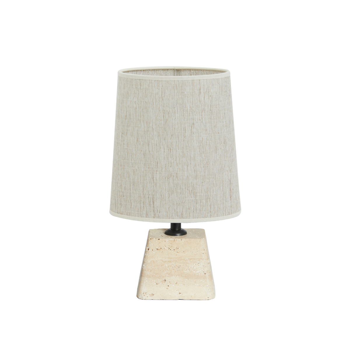 Tafellamp Kardan/Breska - Zand/Wit - 21x17,5x42cm