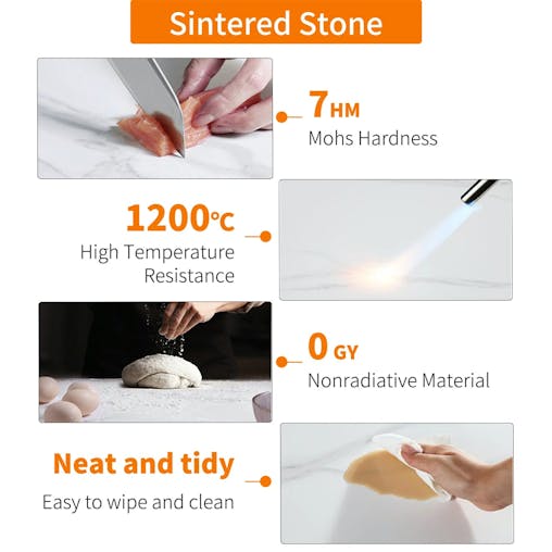 NNEOBA Round Marble Accent Table - Gold Frame, 2-Tier Nightstand