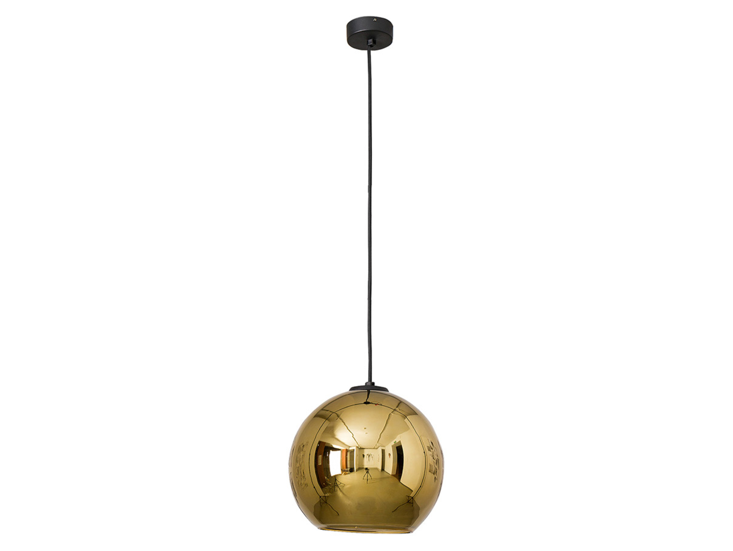 Lampa wisząca Polaris Gold stalowa złota