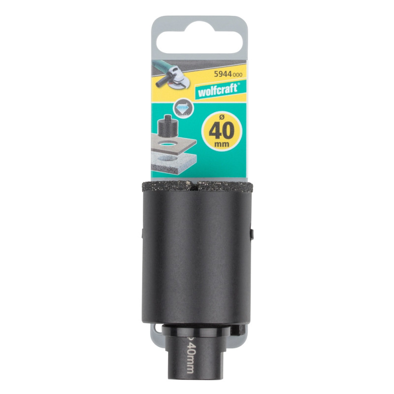 Trépan de meuleuse pour carrelage Ø 40 mm WOLFCRAFT
