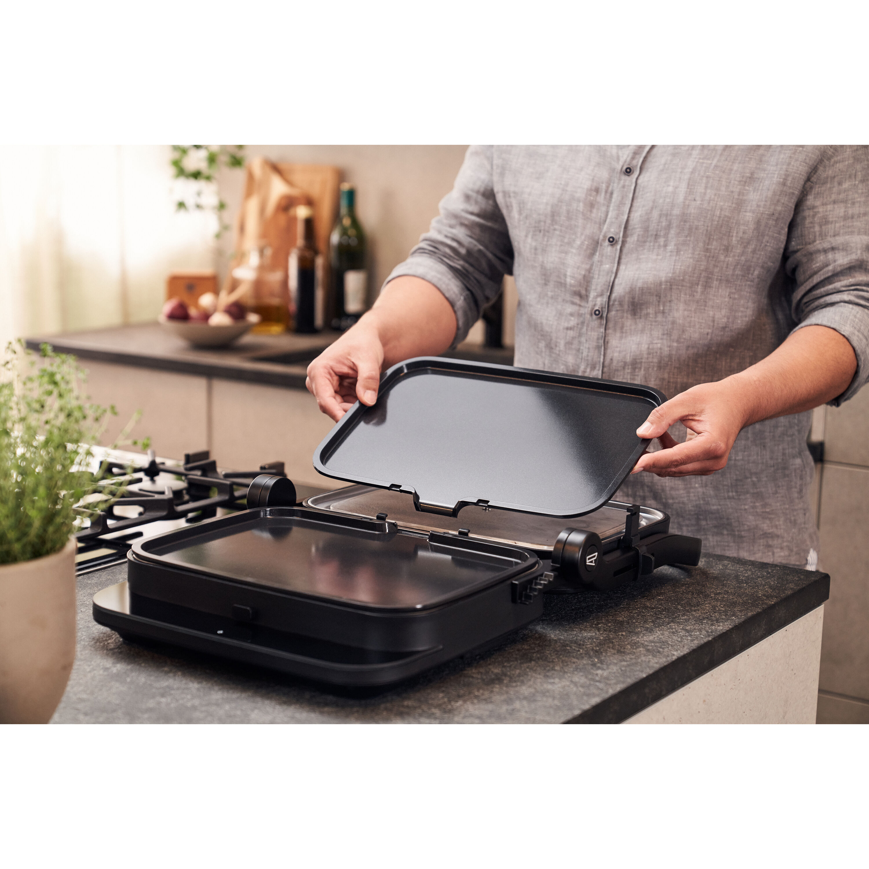 Teppanyaki plate accessory