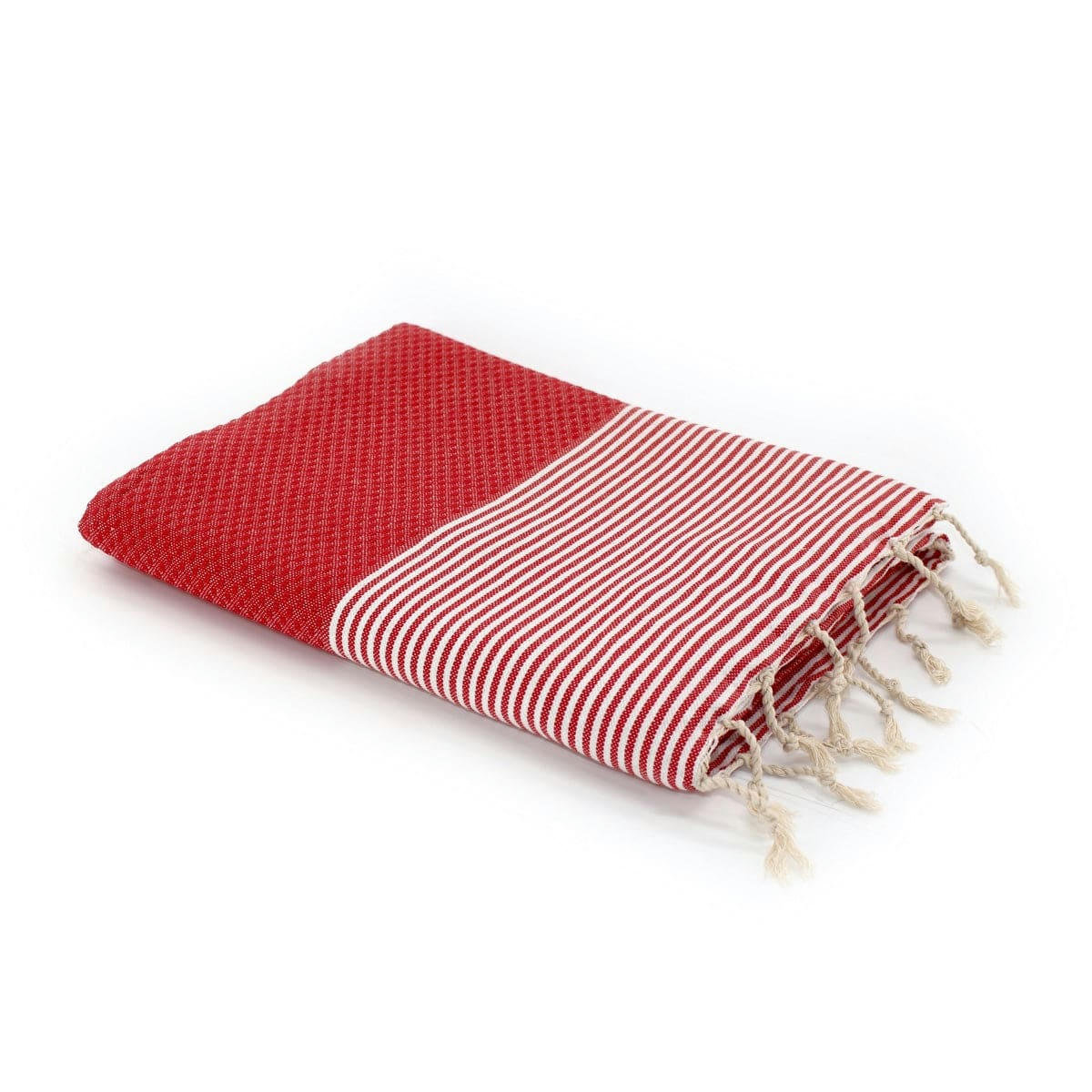 IBIZA - Fouta coton  100x200 rouge