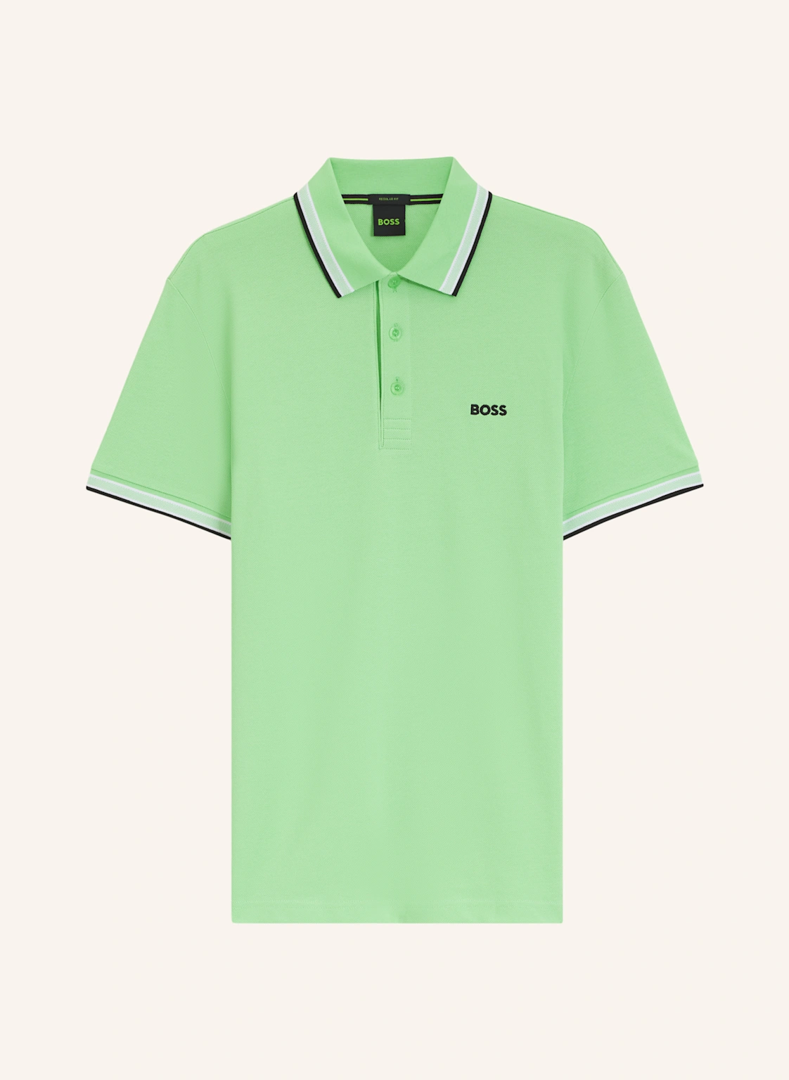 BOSS Piqué-Poloshirt PADDY CURVED Regular Fit