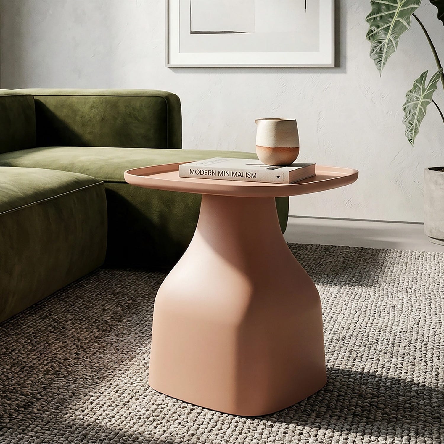 Tavolino Gea rosa 50 cm Mauro Ferretti