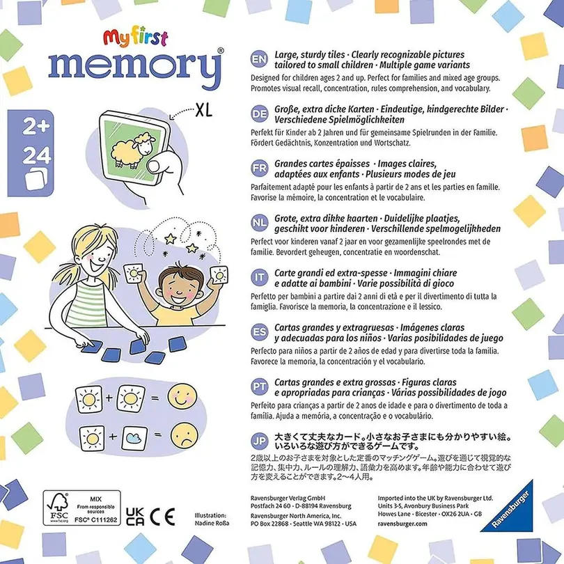 Memospiel 24er-Set Memory