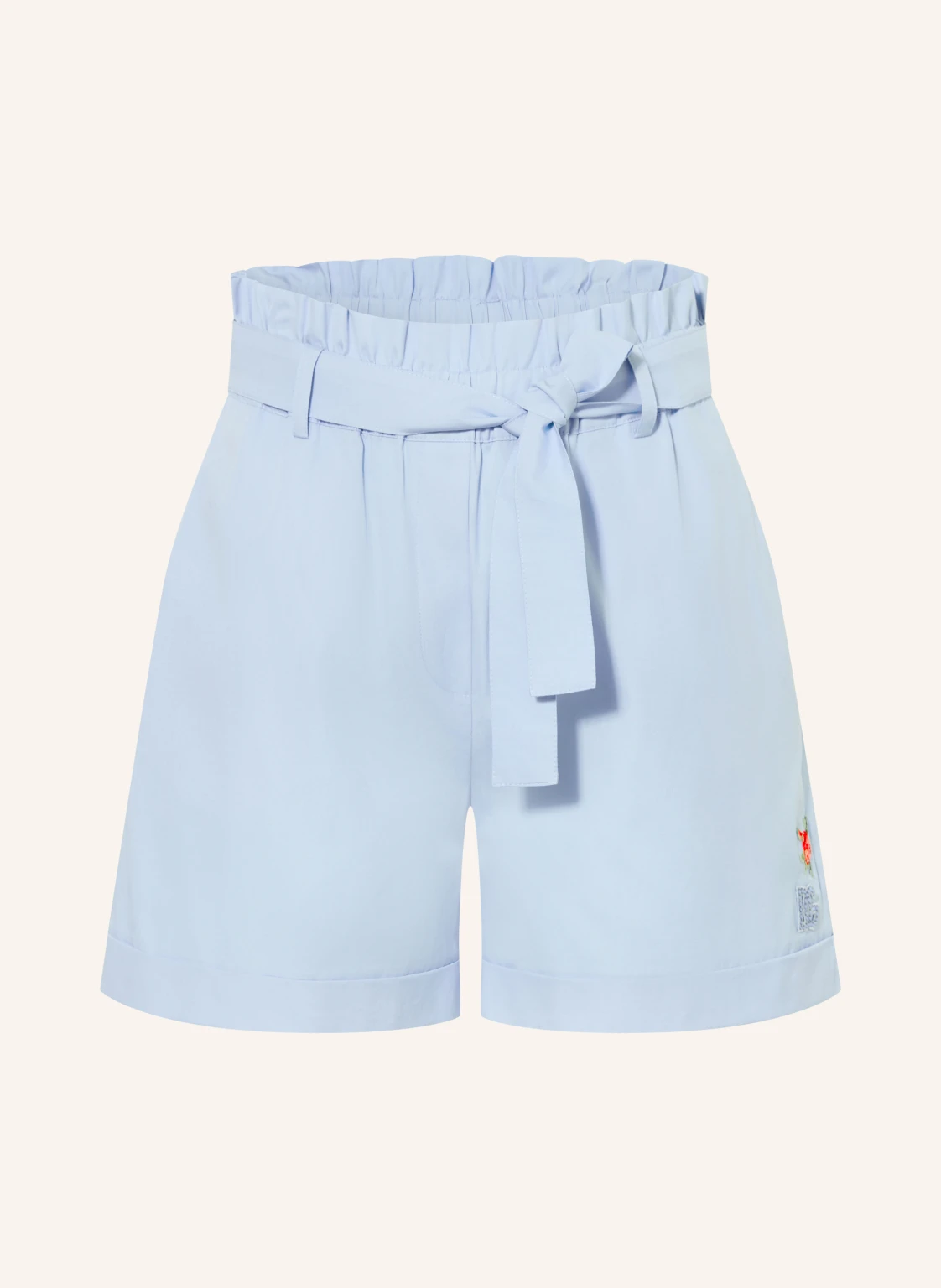 DOLCE & GABBANA Paperbag-Shorts mit Schmucksteinen und Pailletten