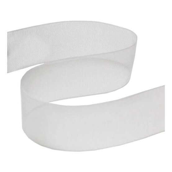 Silver Organdie Ribbon 20mm x 5m