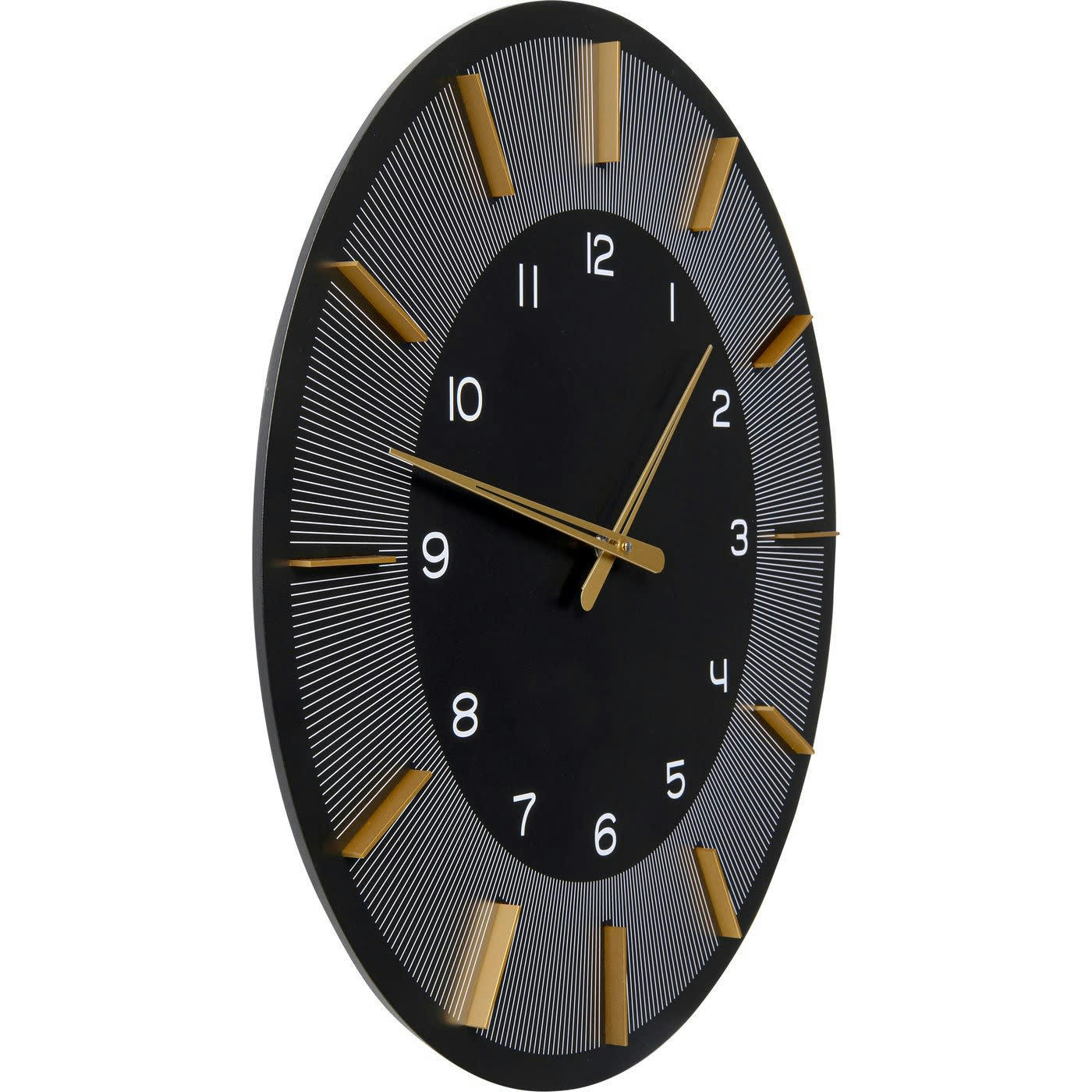 LIO - Horloge noire et dorée D60