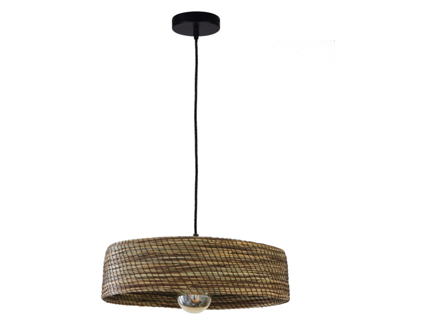 Lampa wisząca Hayara rattanowa brązowa