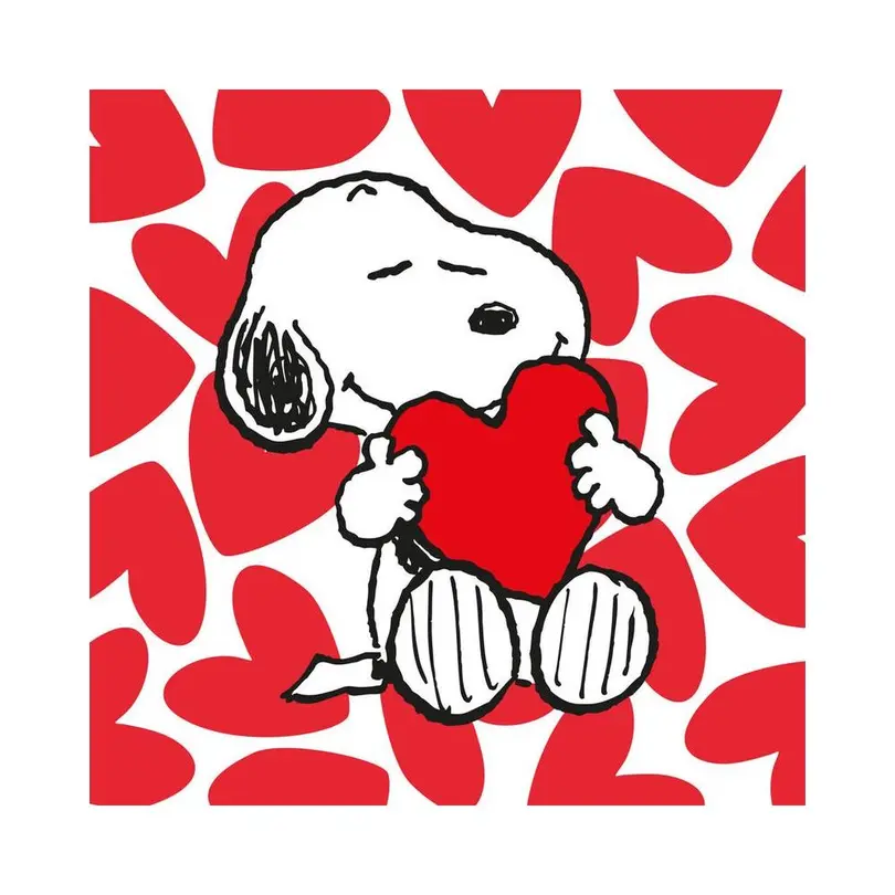 Serviette 20er-Set Snoopy Love