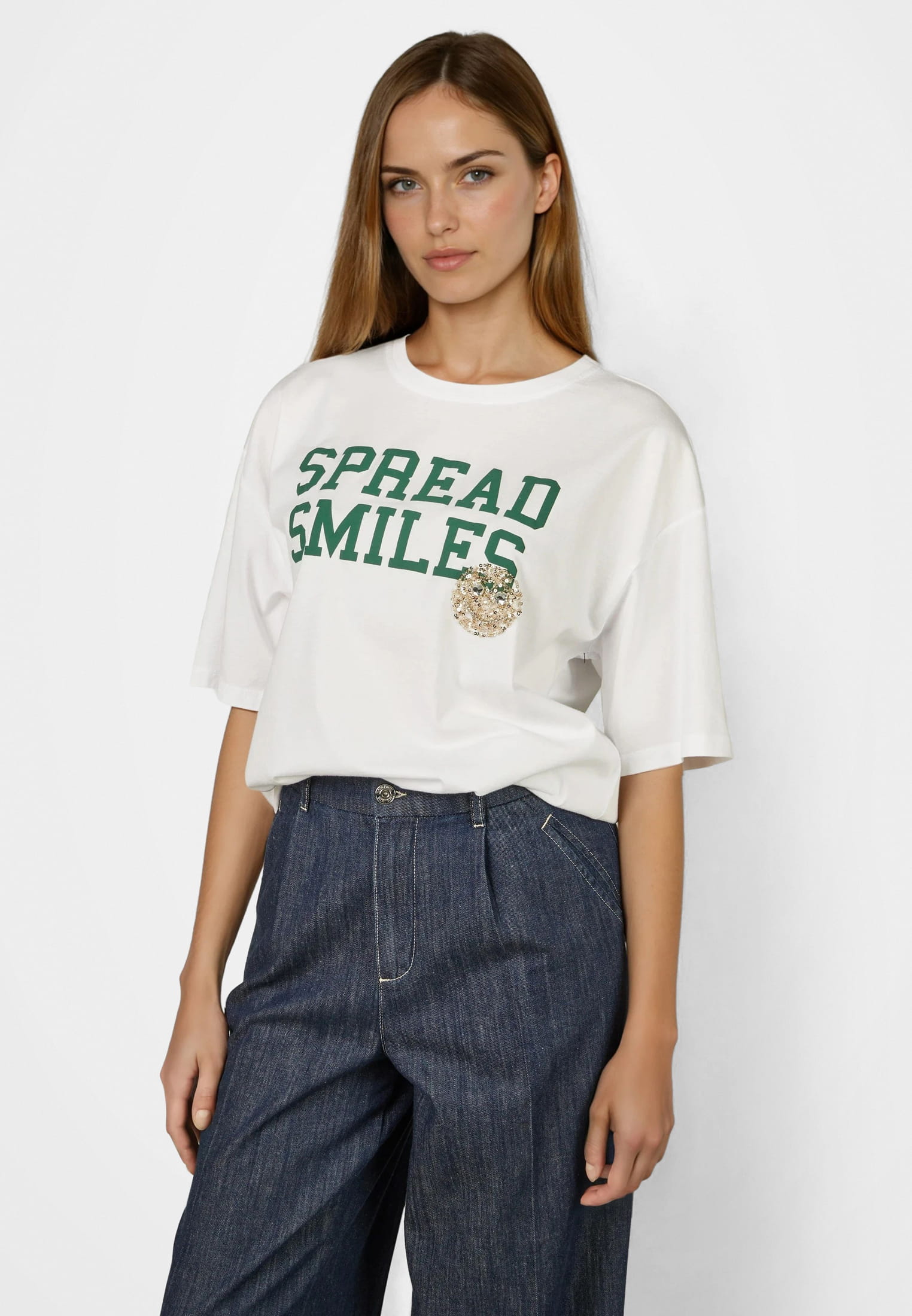 Shirt mit Pigment Print