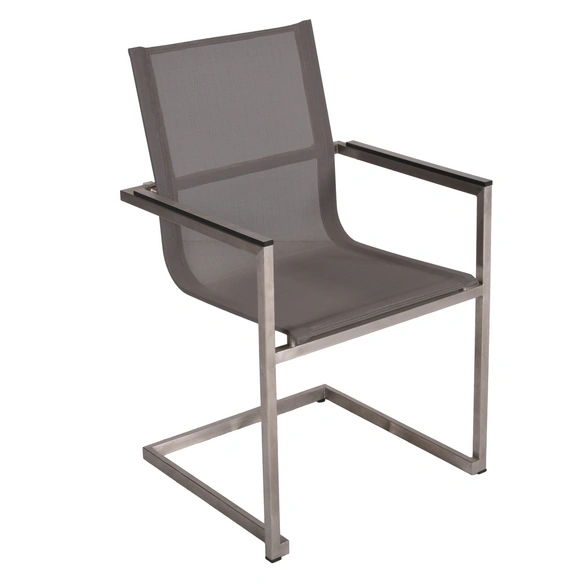 Tischgruppe »SIENNA«, 5-tlg., Silber, Edelstahl, Kunststoff