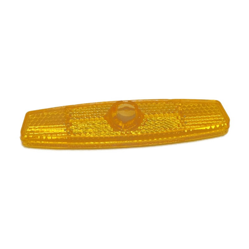 Catadioptre orange pour roues de vélo 4 pièces