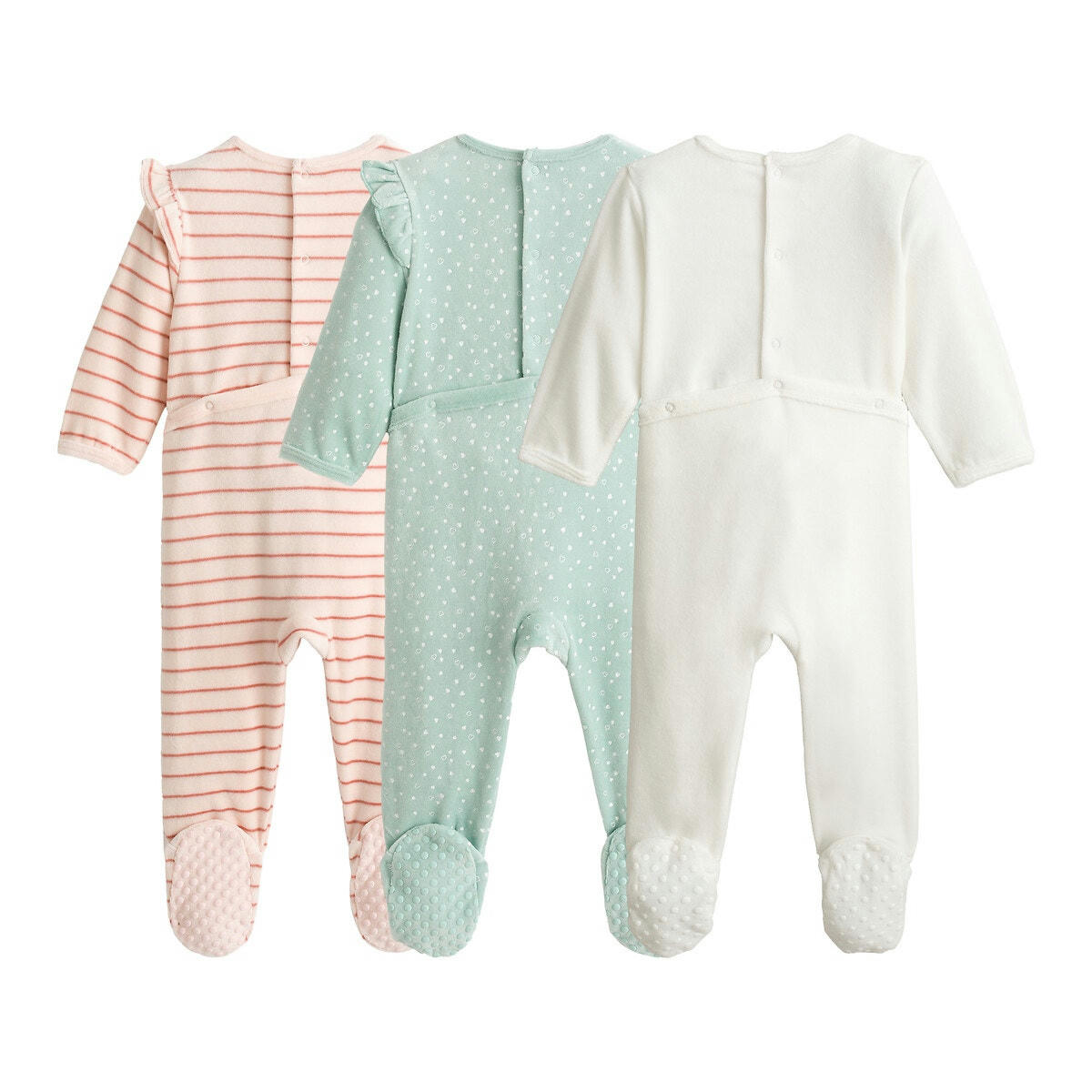 Lot de 3 pyjamas en velours