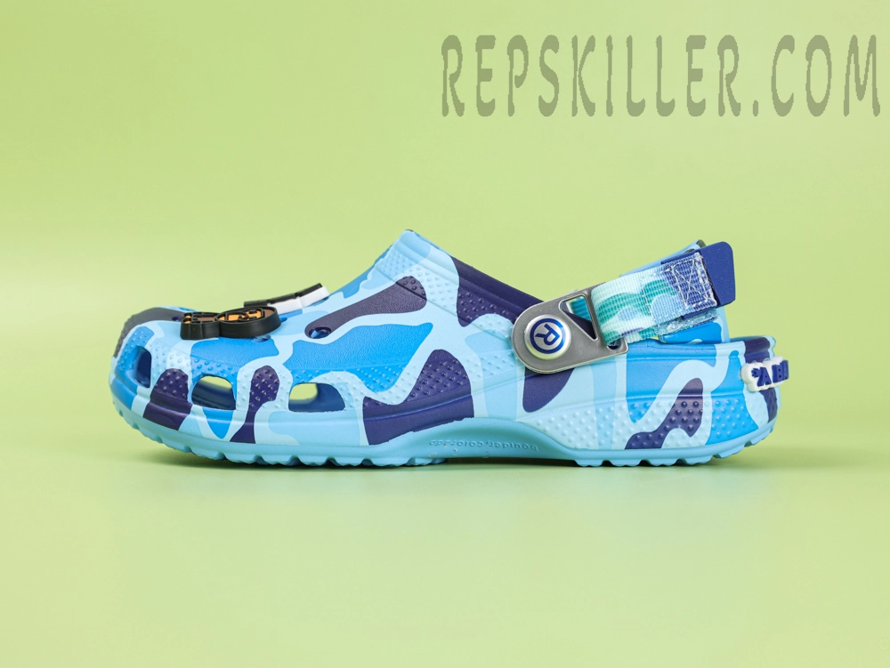 BAPE x Crx Classic Clog “ABC Camo Blue”