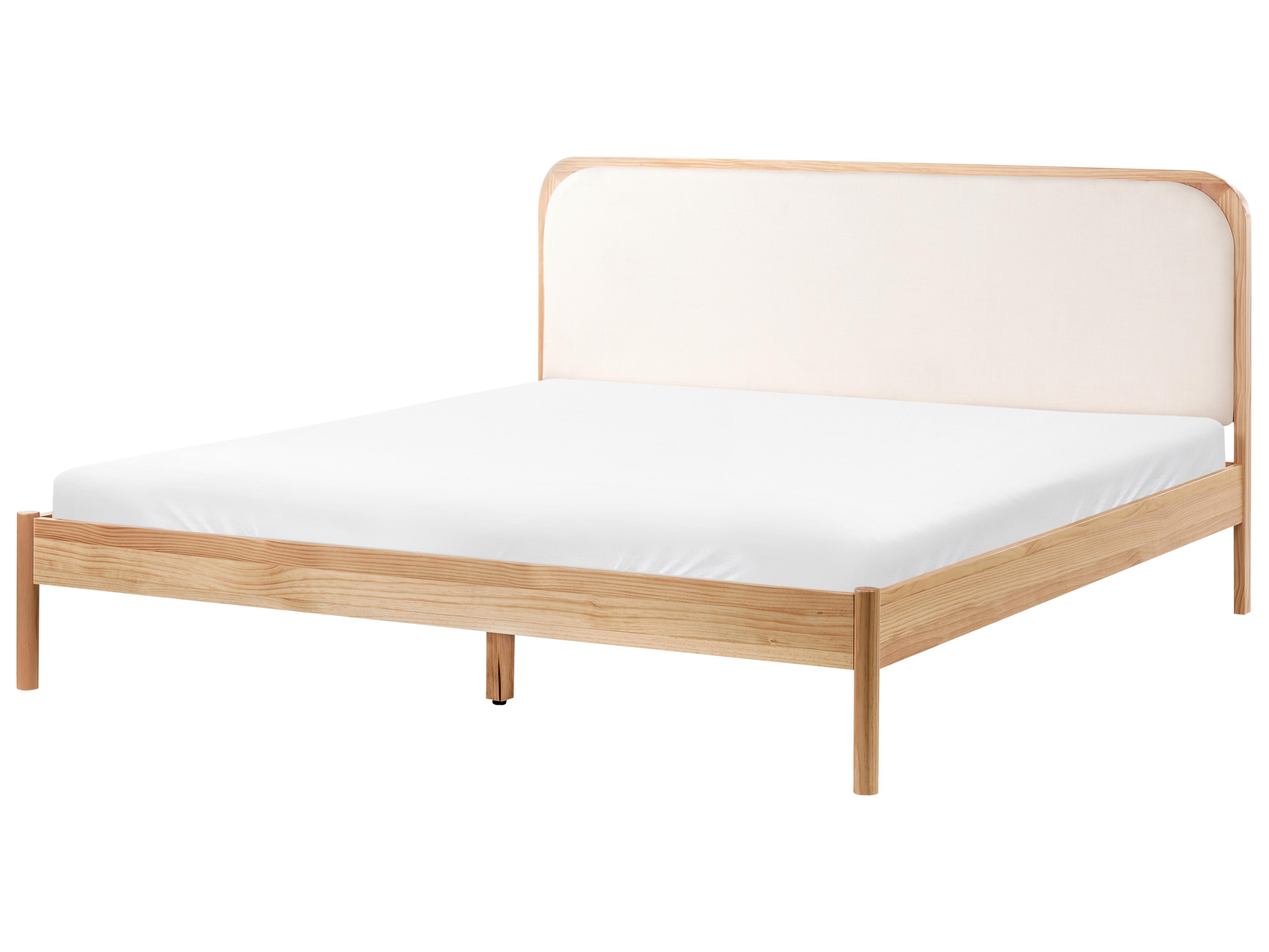 Bed Pine Wood DOSCHES 180 x 200 cm (EU Super King) Light Brown