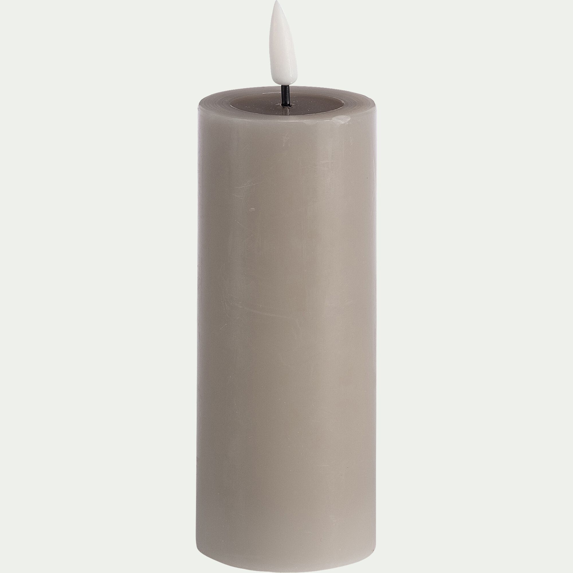 ARLANO - Bougie à LED D5XH12,5cm - taupe